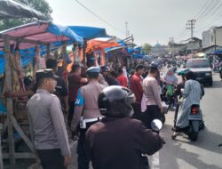 Meugang: Personel Polres Bener Meriah dan Polsek Jajaran Lakukan Patroli dan Pengaturan di Pasar