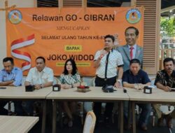 Relawan Go Gibran Bersama Tokoh Relawan Prabowo Gibran Rayakan Ultah Jokowi ke 63