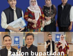 Paslon Bupati dan Calon Wabup Kabupaten Parigi Moutong, Daftar ke Kantor DPP PAN