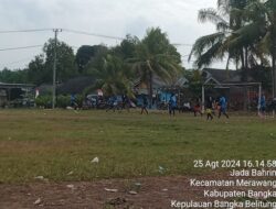 Asari, Kepala Desa Jada Bahrin Meriahkan HUT RI Ke-79 dengan Turnamen Sepak Bola Antar RT