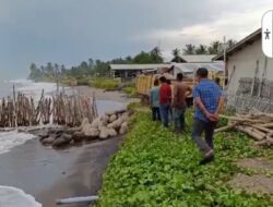 Desa Meunasah Drang terkena Abrasi Parah M.Jafar,ST Turun langsung