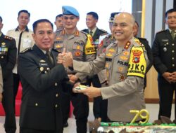 Di Hari Ulang Tahun TNI Ke-79, Kapolda Babel Berikan Suprise Ke Korem 045/Gaya